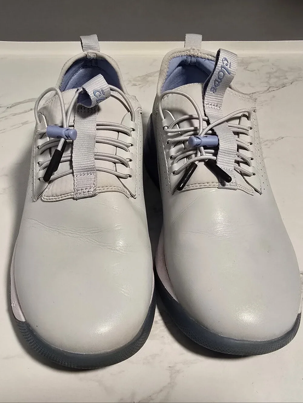 Clove Classic Womens Size 10 Grey Athletic Shoes with Light Blue Accents